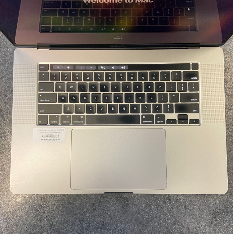 16" Apple MacBook Pro (L19) 2.4GHZ I9 / 64GB / 8TB SSD / 8GB GPU Space Gray