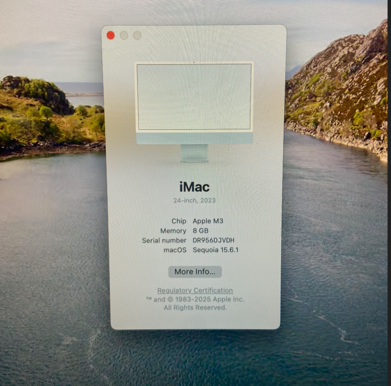 Apple iMac 24” – M3 – 8GB / 256GB – Blue