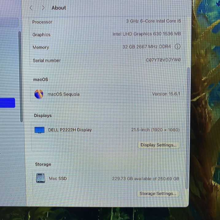 Mac mini | 3.0GHz i5 (6-Core) | 32GB RAM | 256GB SSD