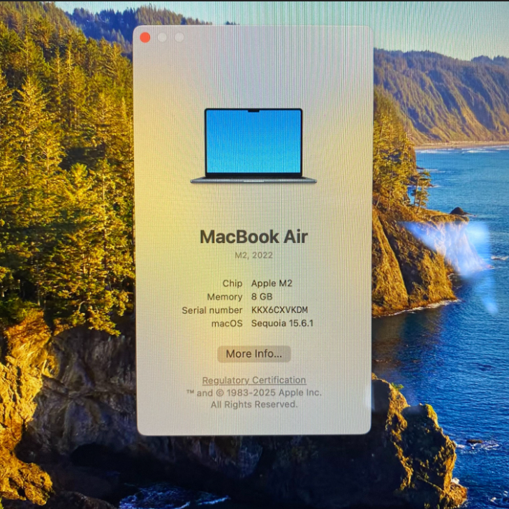13" MacBook Air M2 | 8GB RAM | 256GB SSD | Midnight Blue