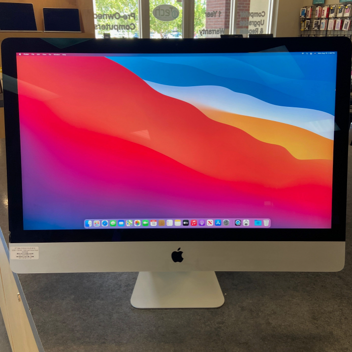 27” iMac 3.3GHz Intel Quad Core i5 – 32GB RAM / 1TB SSD / 2GB GPU