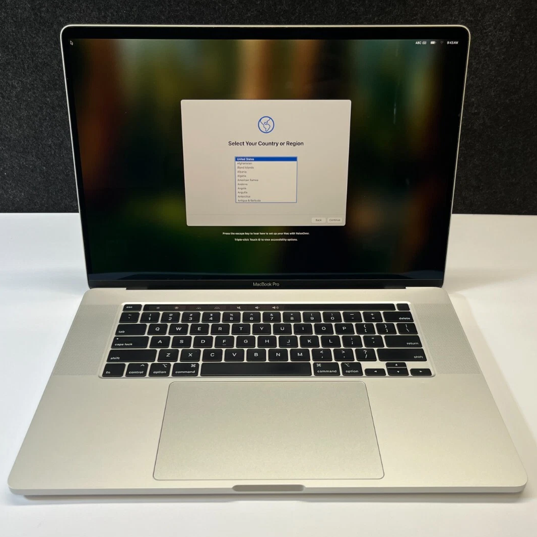 16" Apple MacBook Pro (L19) 2.3GHZ I9 / 16GB / 1TB SSD / 4GB GPU Silver