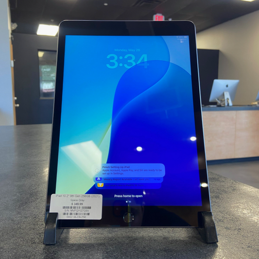 iPad 10.2” 9th Gen – 256GB Space Gray (2021)
