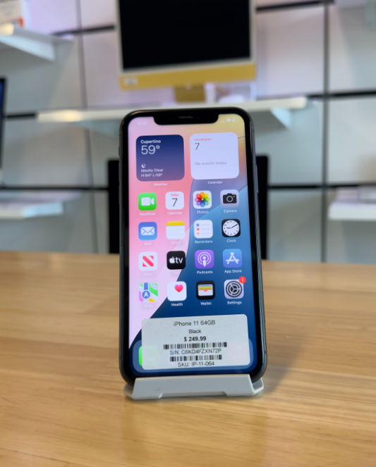iPhone 11 - 64GB - Black - Unlocked