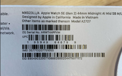 Apple Watch SE 2nd Gen 44mm (Cellular) – Space Gray Aluminum – BRAND NEW SEALED