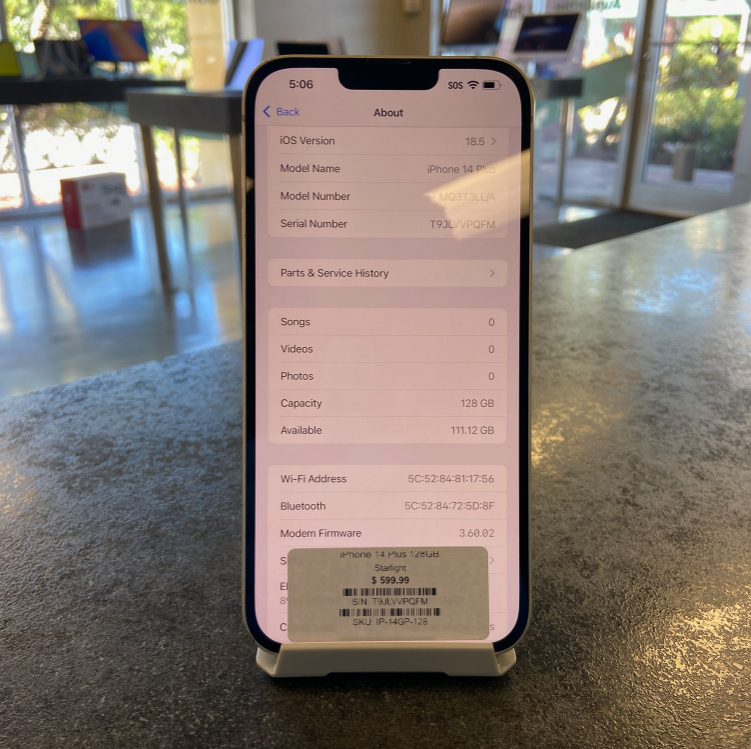 Apple iPhone 14 Plus – 128GB – Starlight – Unlocked