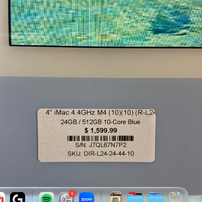 Apple iMac 24” – M4 – 24GB / 512GB – Blue